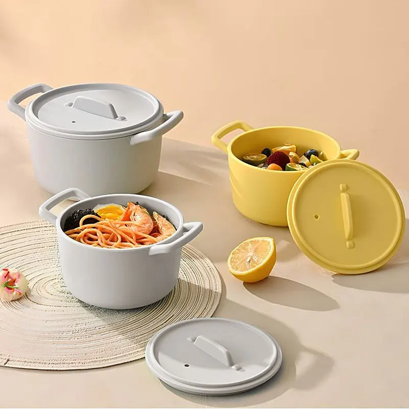 Vaporera de Silicona para Microondas, Recipientes con Tapas para Cocinar Vegetales, Huevos y Dumplings, Calentar Alimentos, Apto para Lavavajillas