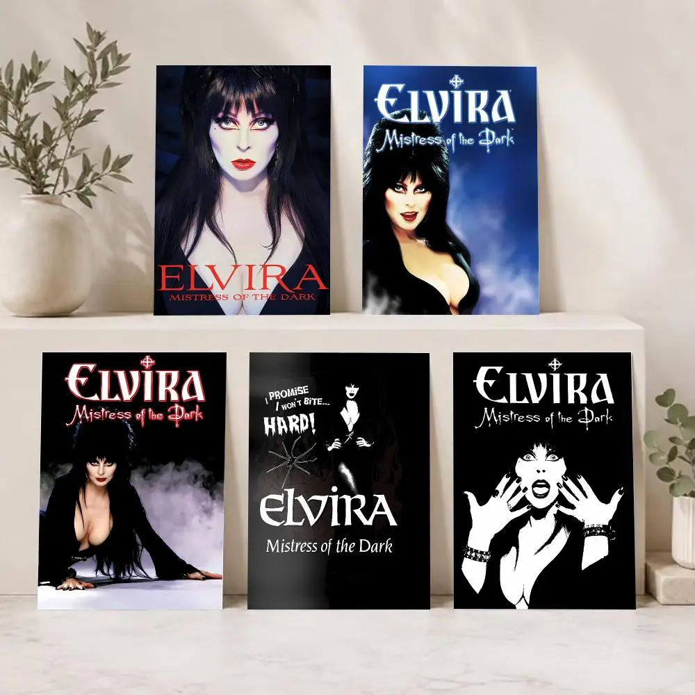 Gothic Playful Film E-Elvira Mistress Of The Dark Poster Series HD Wall Living Room Home Decor Gift