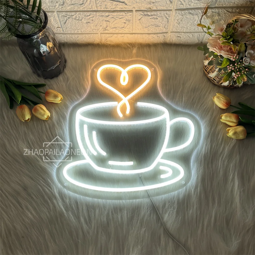 

Кофе Чай Неоновая вывеска Кофейня Подвесной светодиодный настенный декор Бизнес Неоновая вывеска для бара, кафе, Tae Store Украшение