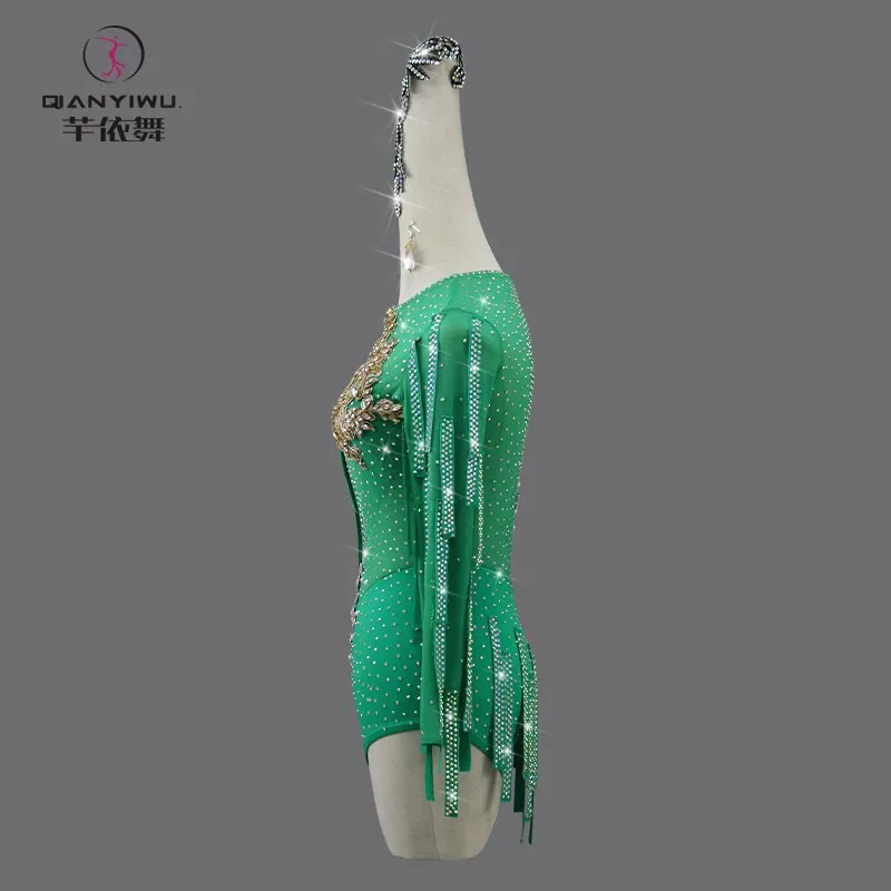 2025 Nieuwe Dans Jurk Voor Vrouw Latin Prestaties Party Kostuum Fringe Kleding Volwassen Dancewear Kid Avond Rok Meisjes Samba Prom