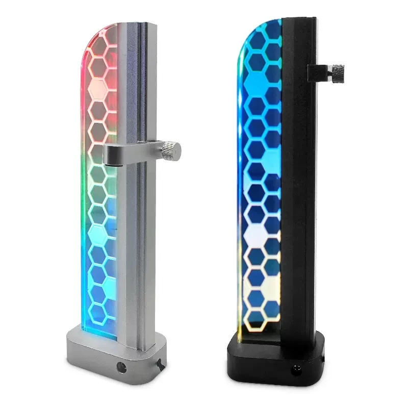 RGB GPU Holder 5V 3pin ARGB Vertical Graphics Card Bracket Stand,AURA SYNC VGA Support Acrylic Crystal Light Magnetic PC Modding