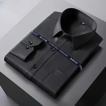 10 best sales Erkekler için beyaz uzun kollu gömlek - №5