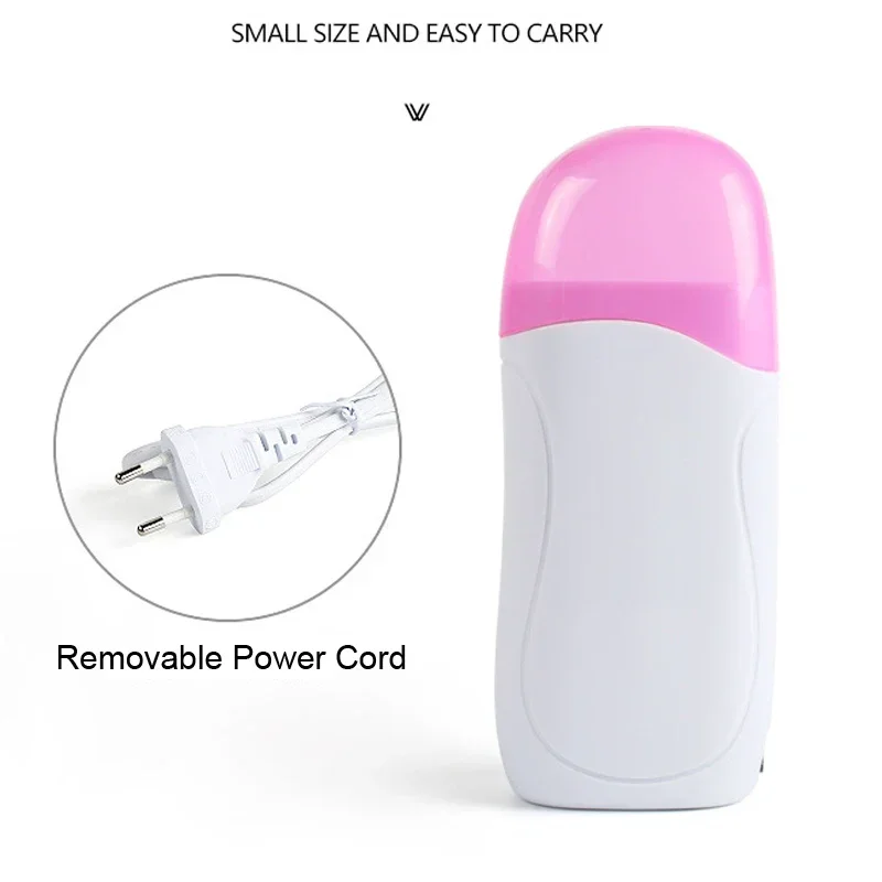 Pink Single Handheld Depilatory Wax Hair Removal Wax-melt Machine Portable Epilator Roll On Depilatory Heater Skin Care Tools