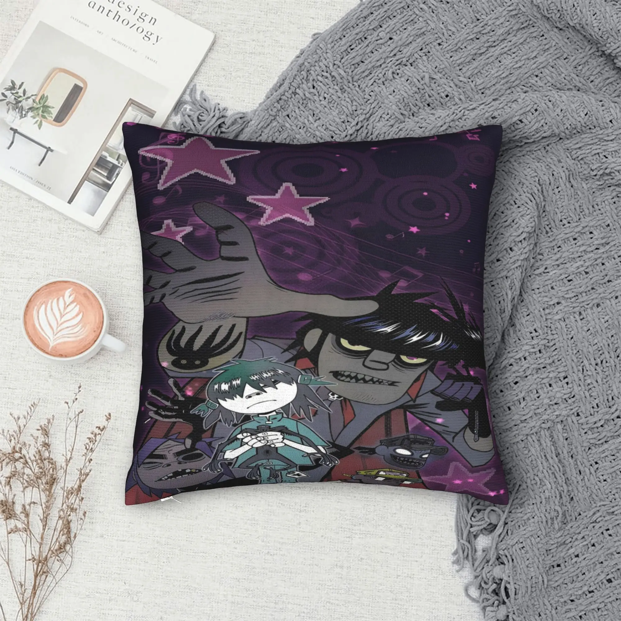 

Gorillaz наволочки с принтом виртуальной группы, наволочки, наволочки, новый стиль, домашний декор, на молнии, разные размеры