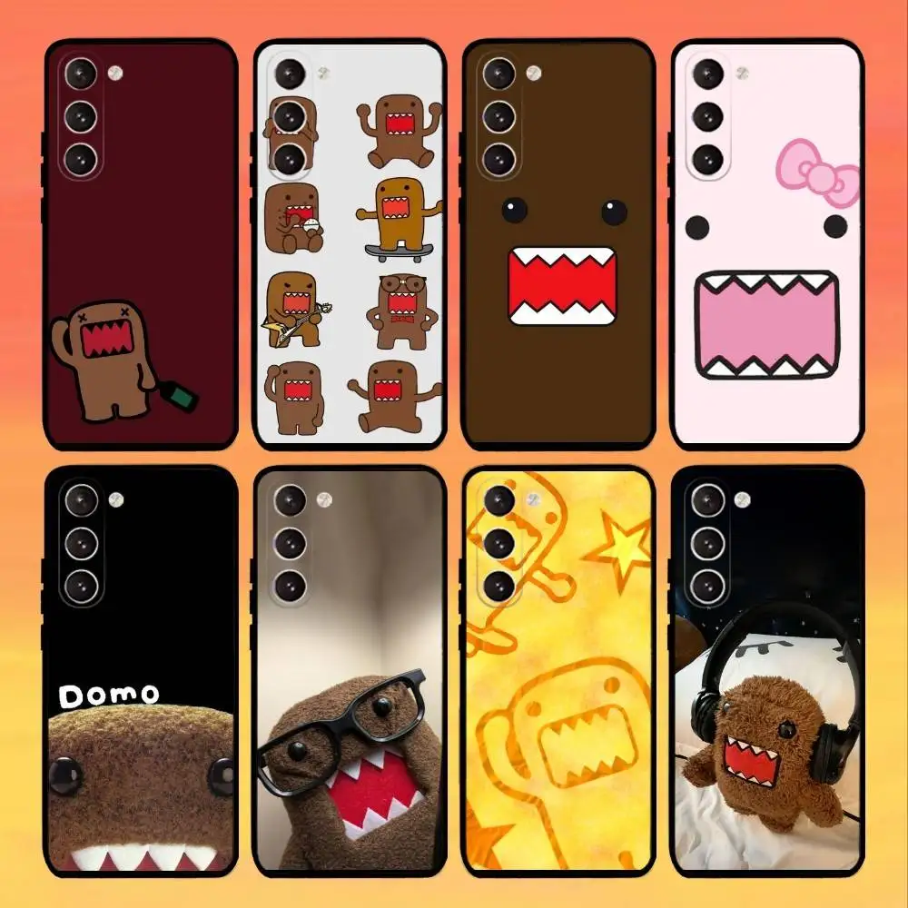 

Cute D-Domo-kun Cartoon Phone Case For Samsung Galaxy A73,A72,A71,A70,A53,A52,A51,Others Soft Black Cover