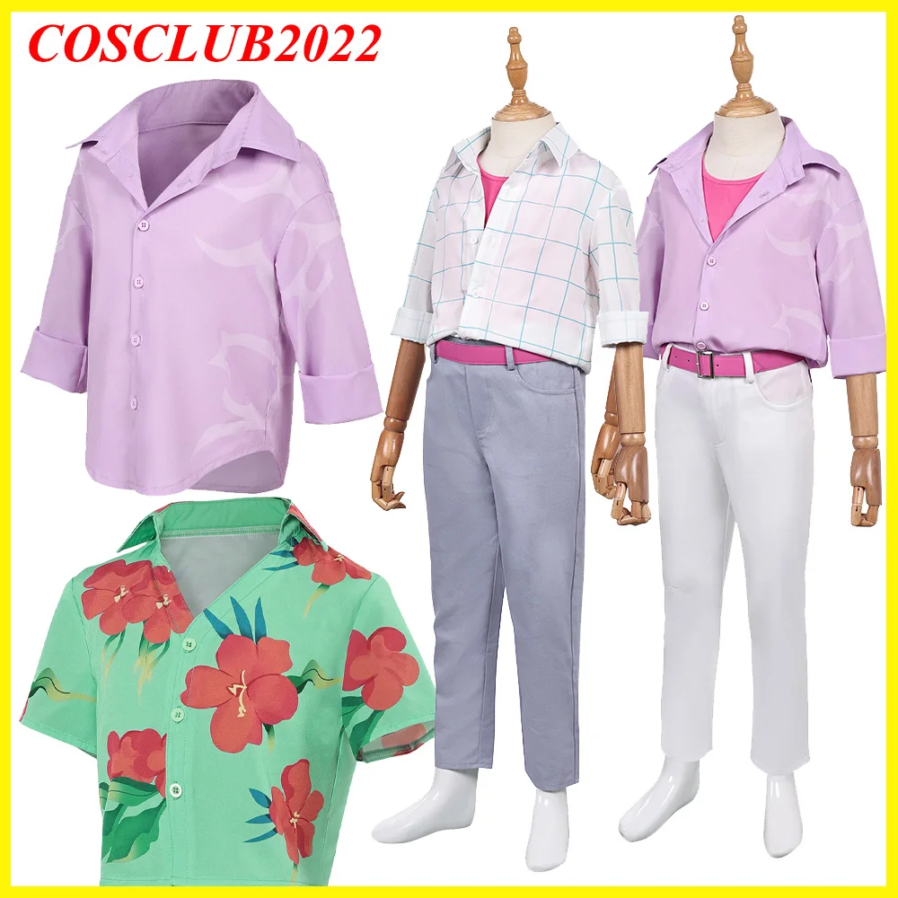 

Demons Jinu Abby Cosplay Shirt Pants Coat Kids Costume Cartoon Hunters Group Idol Clothing Halloween Carnival Party Child Suit