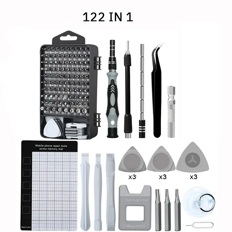Schroevendraaier Gereedschapsset Telefoon Computer Onderhoud Demontage Tool Multifunctionele Handmatige Schroevendraaier Set 122 In 1 Of 138 In 1