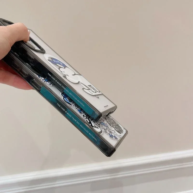 Skateboard Dog MagSafe Acrylic Black Border Case for Samsung Galaxy S22 S23 S24 Ultra Protective Shell