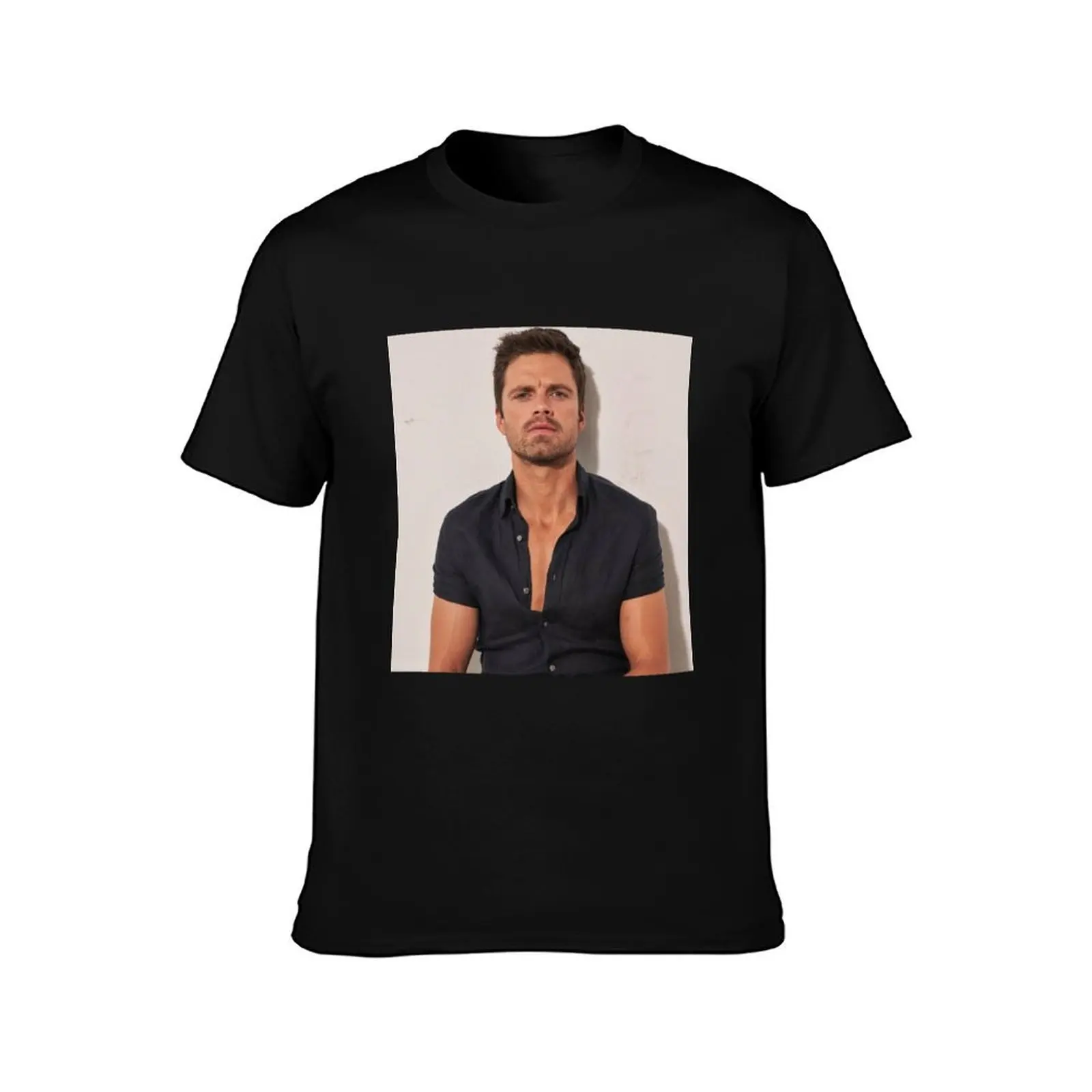 Stan in black shirt T-Shirt Summer Casual Cotton Tee Oversized Streetwear Tops Vintage Graphic Print Loose Fit Short Sleeve