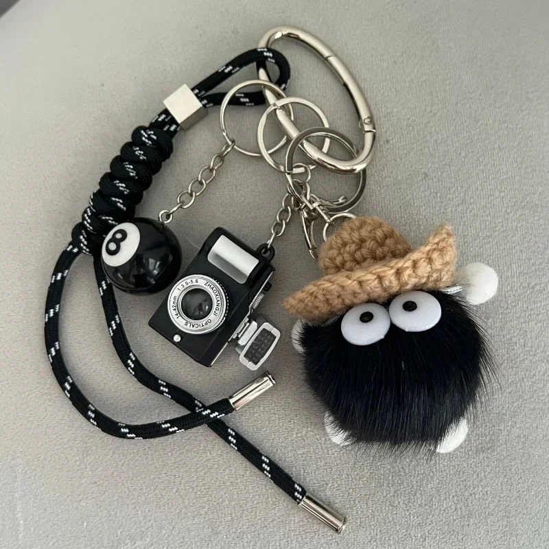 Chocolate Sausage Dog Baseball Car Keychain Tennis String Simple Trendy Bag Pendant Cute Fashion Knot Doll Hanging Decorations