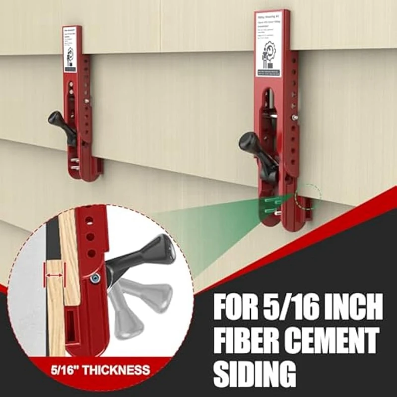 2Pcs Siding Installation Tools For 5/16Inch Fiber Cement Siding, Siding Mounting Kit With Adjustable Reveals