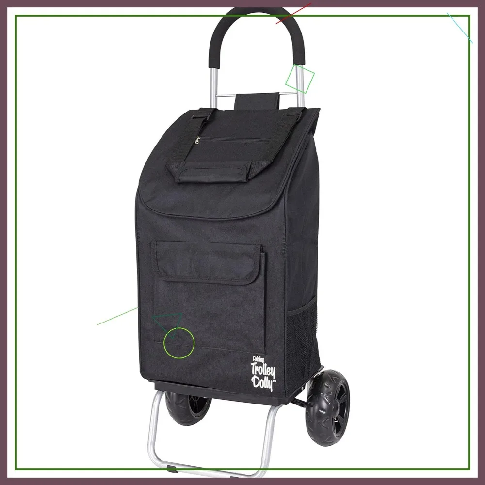 

Складная корзина для покупок с колесами и съемной сумкой, легкая тележка для продуктов для легкой транспортировки