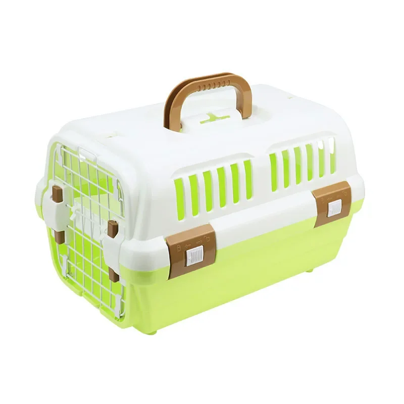 

Cat bag out, portable cat flight crate, cat cage, pet dog consignment box, small dog car transportation, air freight