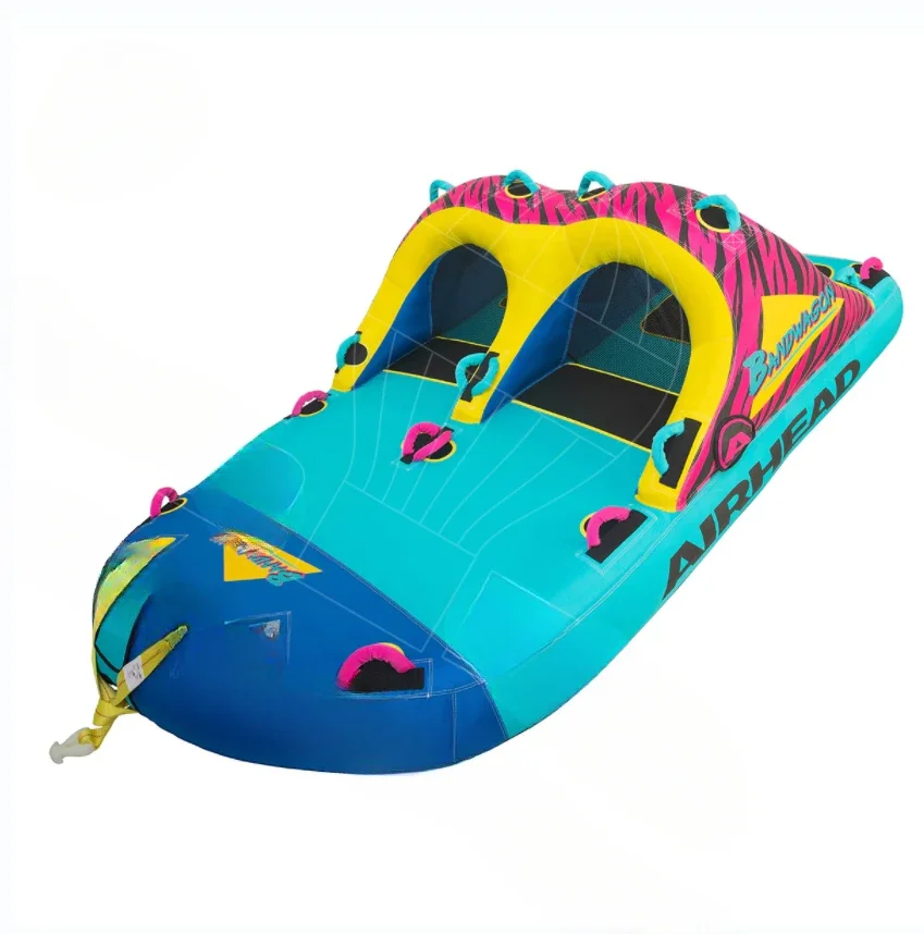 exquisite craftsmanship 6 Person Donut Boat Inflatable Water Towable Tube Ski Boat For Jet Ski Water Fun