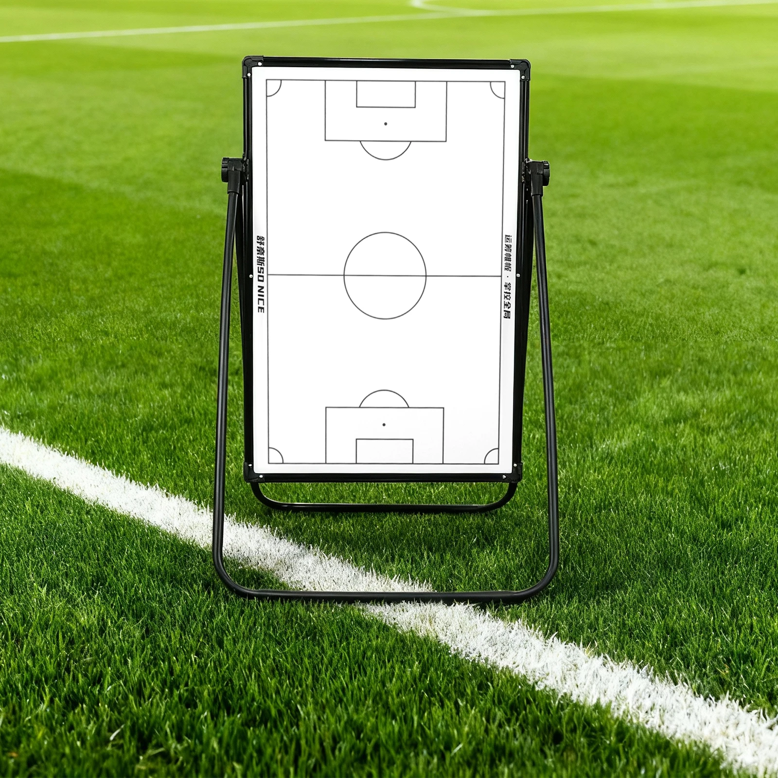 Quadro branco de treinamento esportivo de 35 polegadas x 24 polegadas com altura ajustável para treinadores de basquete, futebol e vôlei