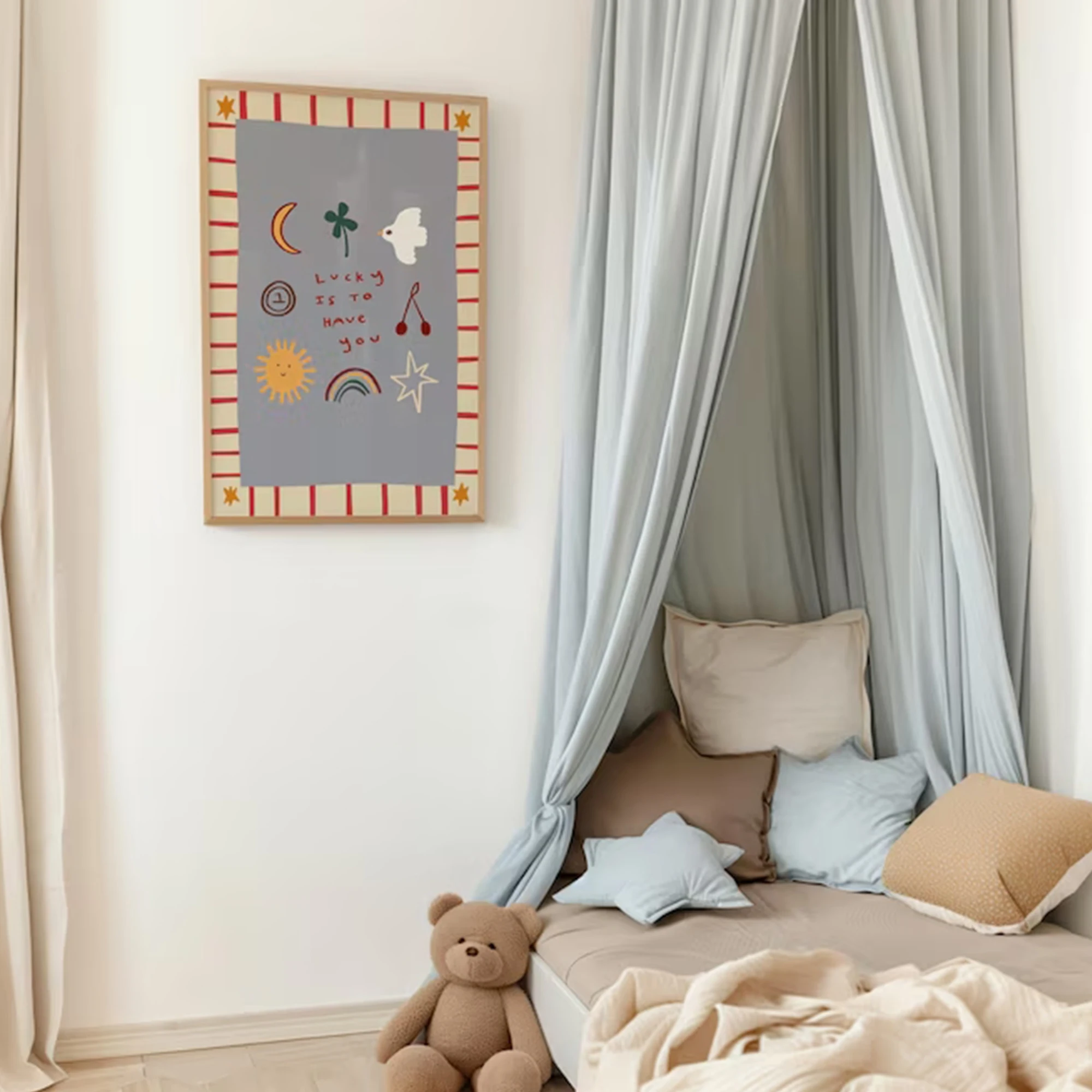 Cartoon-Wandkunstdruck mit Zit – Home Decor Quotes Bewertung und Preis