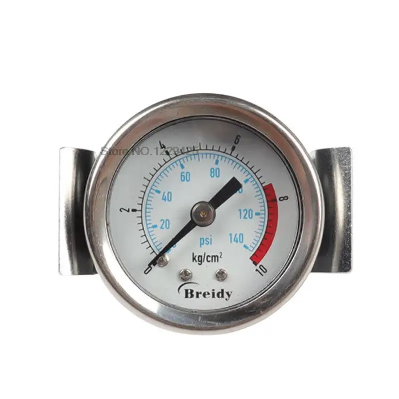 Pressure Gauge Y40ZV 10KG 8KG 16KG Y-40ZV 40MM Axial Bracket PT1/8 pneumatic water pressure