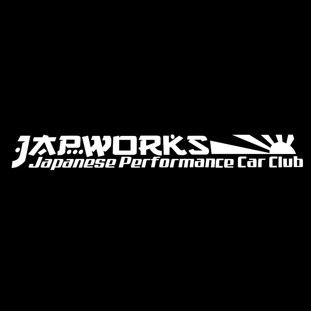 for Japworks Japanese Performance Club JDM Banner Car Windshield Decal Vinyl Sticker 90cm