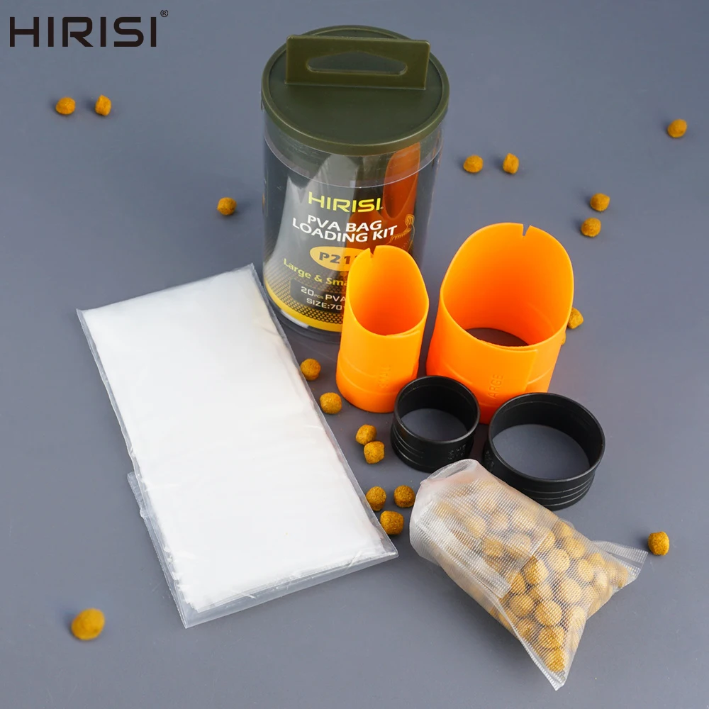 

Hirisi Carp Fishing Accessories PVA Bag Loading System Baiting Tool for Solid Bags Fast Melting Mesh