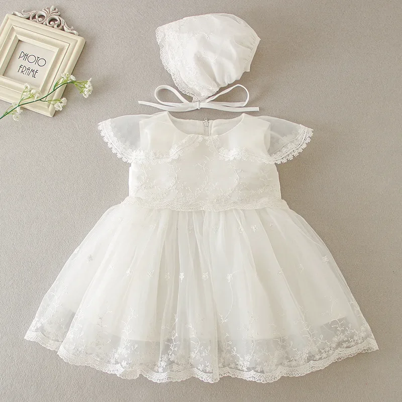 

New Infant Dress Newborn Clothes Baby Christening Princess Party Dresses For Baby Girls Kids 1 Year Birthday Christmas 3 12 24M