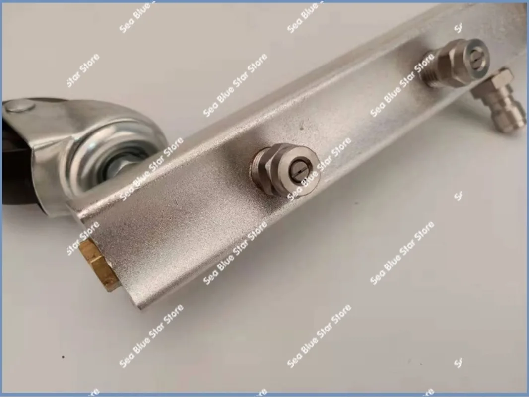 Cross-border bottom brush stainless steel extension rod connecting rod stainless steel 1/4 quick plug car chassis cleaning
