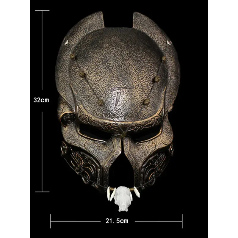 قناع المفترس تأثيري الغريبة مقابل. المفترس نسخة طبق الأصل خوذة الفزع الجنود دعامة الهالوين
