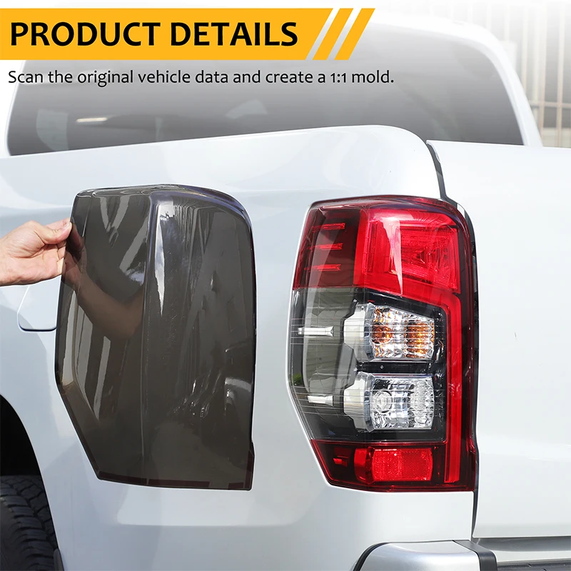 

For Mitsubishi Triton L200 2019-2025 ABS Blackened Car Rear Taillight Turn Signal Lamp Decoration Cover Car Accessories