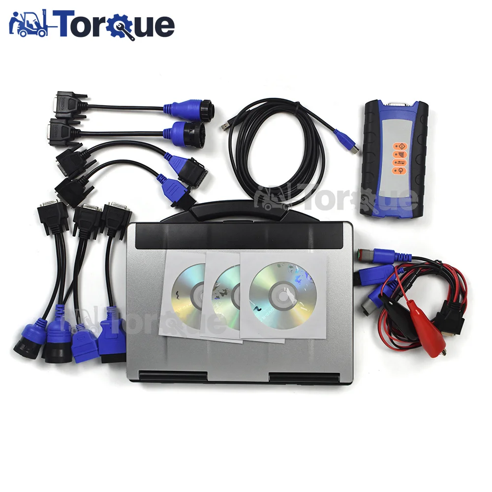 USB 125032 Data Link USB Truck Diagnostic Tool For 2 Heavy Duty Truck Diagnosis with THOUGHBOOK-CF 53 laptop