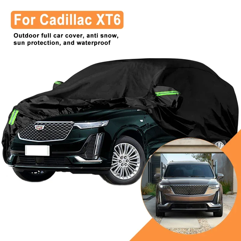 

Full Car Cover for Cadillac XT6 Outdoor Use - Waterproof Snowproof Sunshade, Winter & Summer Auto Protection Accessories