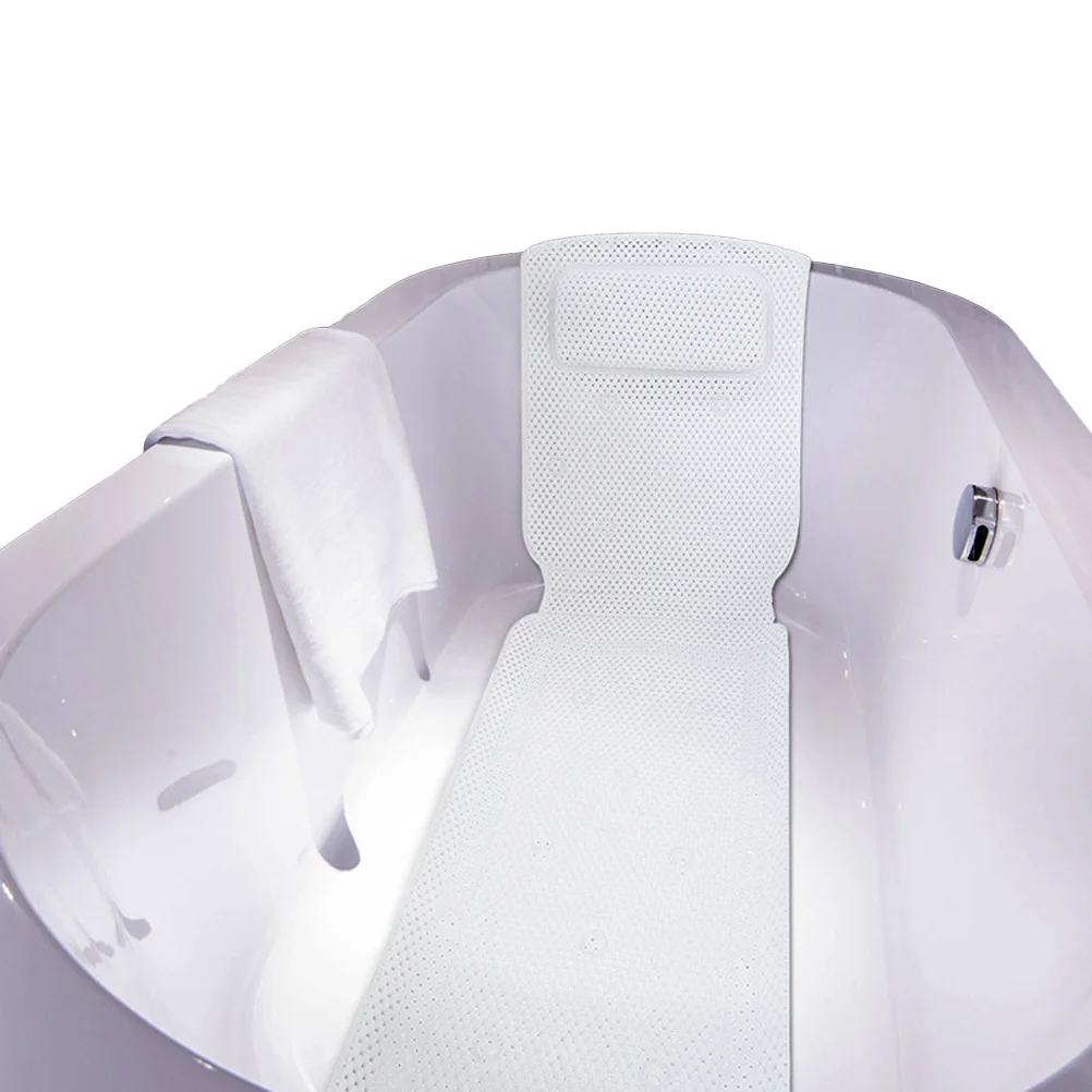 

1Pcs Soft Yet Firm PVC Foam Bathtub Mat Strong Adhesion Suction Cups Non-Slip Bath Pad Ideal for Home Spas