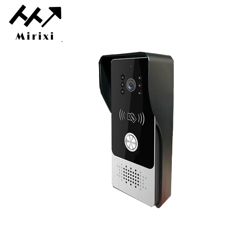 Mirixi 7 Inch Video Intercom Door Phone Doorbell with Camera RFID Unlock Wide Angle Multiple System  Door Access Control Night