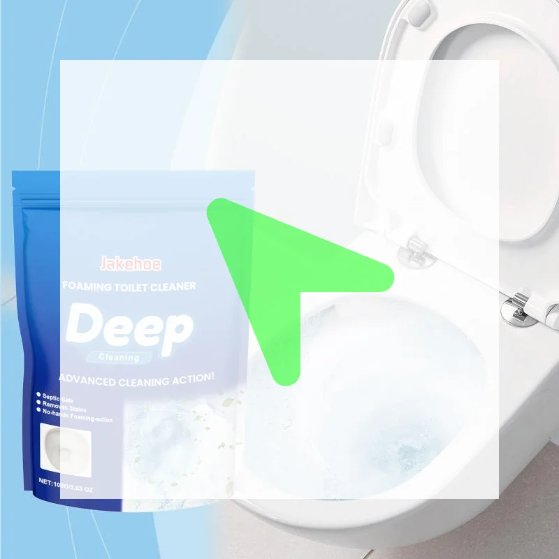 

Jakehoe Toilet Cleaner Foaming Formula Effective Powerful Stain Removal and Deodorizing with Fresh Scent Daily Home Toilet Use