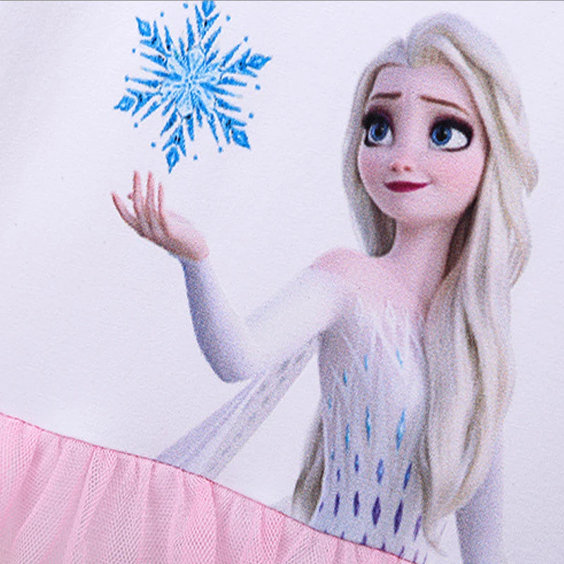 Girls Clothes 2024 New Summer Princess Dresses Disney Kids Dress Frozen Elsa Party Baby Dresses for Children Clothing