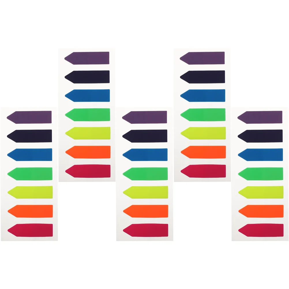 5 قطعة 5 أوراق منصات الشرح لزجة صفحة توجيه العلامات ذاتية اللصق ورقة علامات الصفحة لقراءة الكتاب وضع العلامات مذكرة ملونة