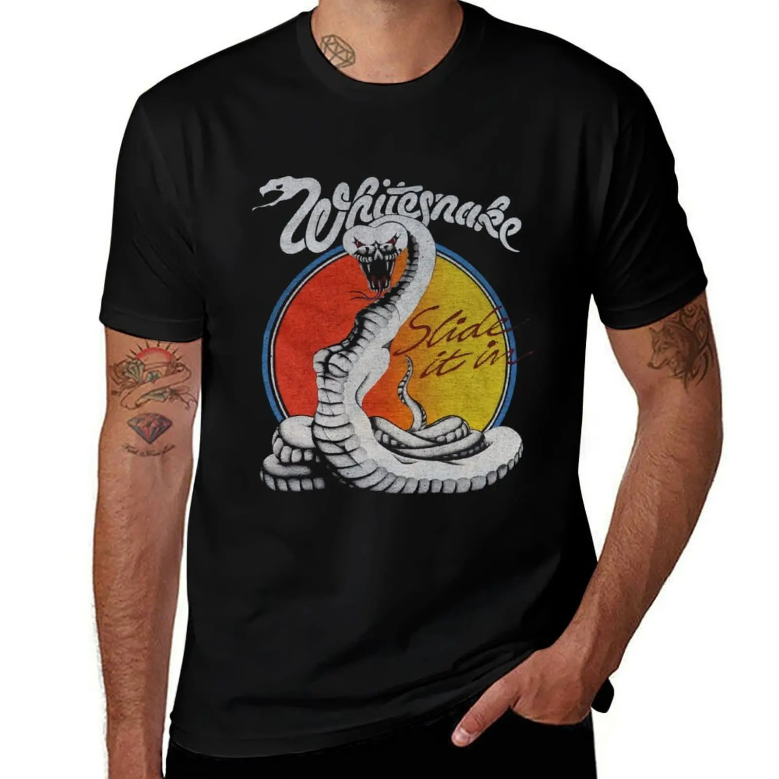 

WHITESNAKE ALBUM 2020 ATINDEDE T-Shirt t shirt man casual t shirts for man slim fit T-Shirt