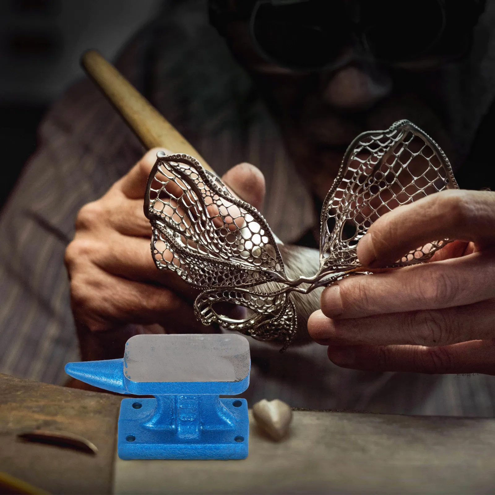 

Маленький DIY-блок из высокопрочной стали для изготовления ювелирных изделий, прочный многофункциональный гибкий ковочный блок для рукоделия