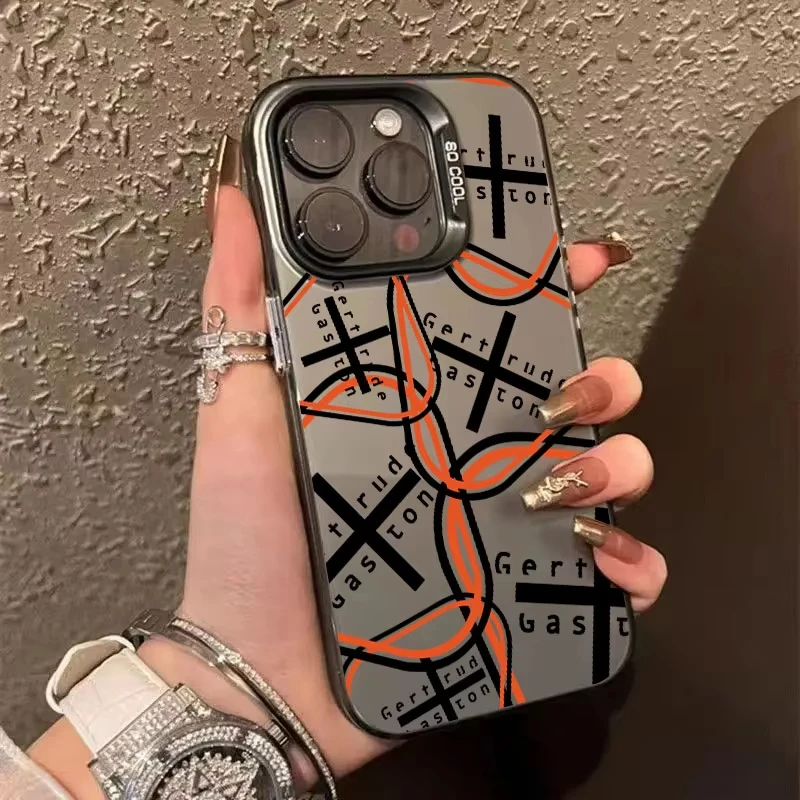 Coque Fashion For-G-Gertrudes- حافظة لهاتف آيفون 17 Air 16 15 14 13 12 11 Pro Max XS XR 15 Plus 16E 17Pro غطاء هاتف مقاوم للصدمات