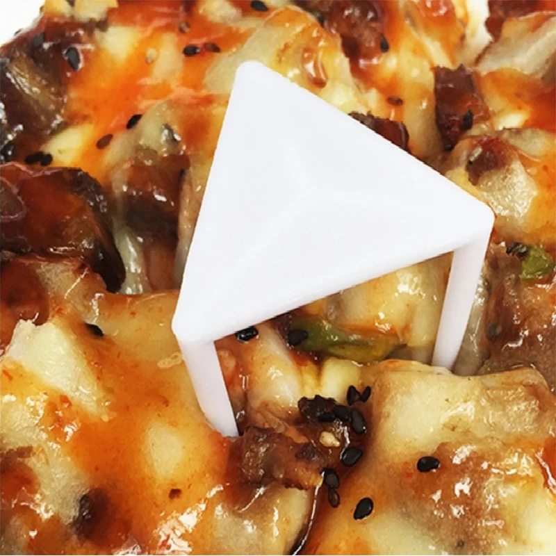 100/200Pcs Plastic Pizza Saver Stands Fixing Rack Pizza Holder Pizza Packing Tripod Plastic Tripod Stack Hotsale