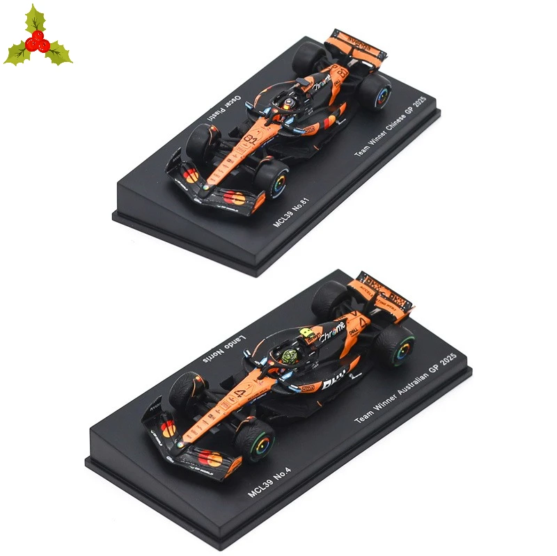 

Коллекционная модель автомобиля Spark 1:64 McLaren Team Winner, Гран-при Китая 2025, Оскар Пиастри/Ландо Норрис, литая под давлением, из сплава