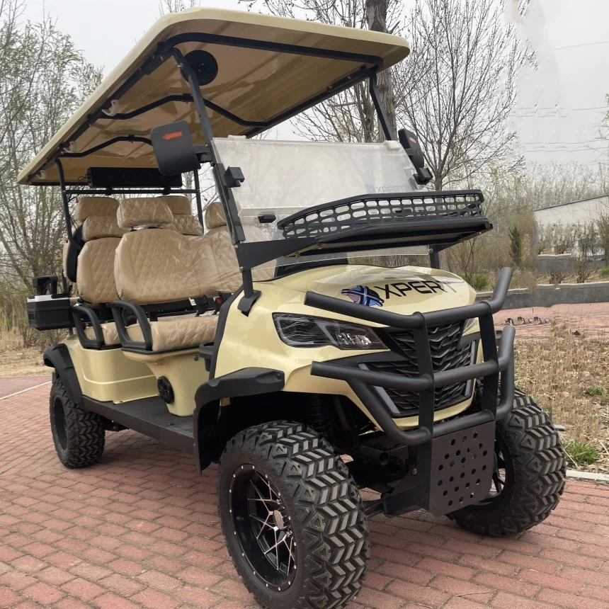 

New Energy Golf Cart Off-Road Electric Scooter Manufacturer Direct Sales 4+2 Seater 72V Electric Golf Cart Wholesale And Retail