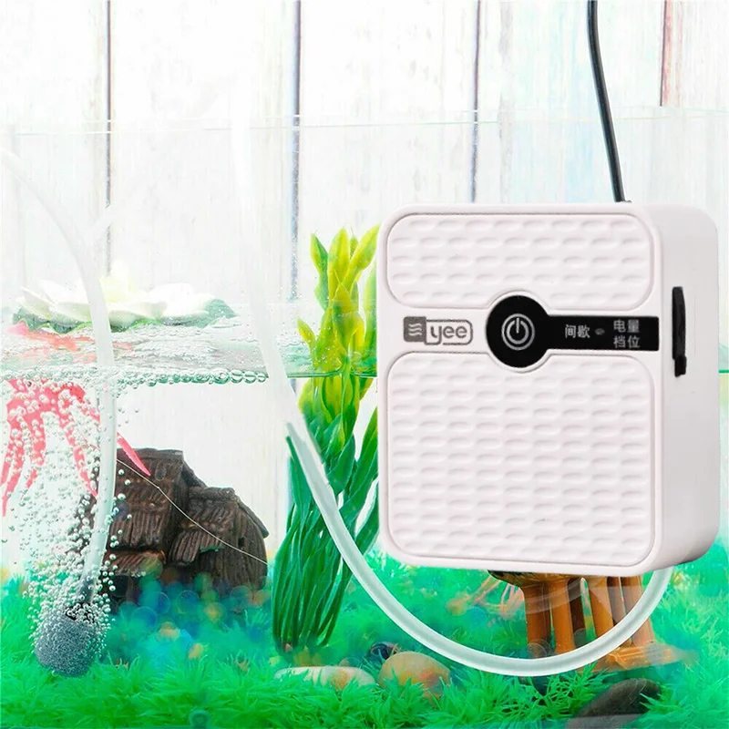 

Fish Tank Home Air Pump Silent Oxygen Pump Fish Tank Oxygen Pump Aquarium Oxygenator Rechargeable Outdoor Oxygen Pump USB Plug