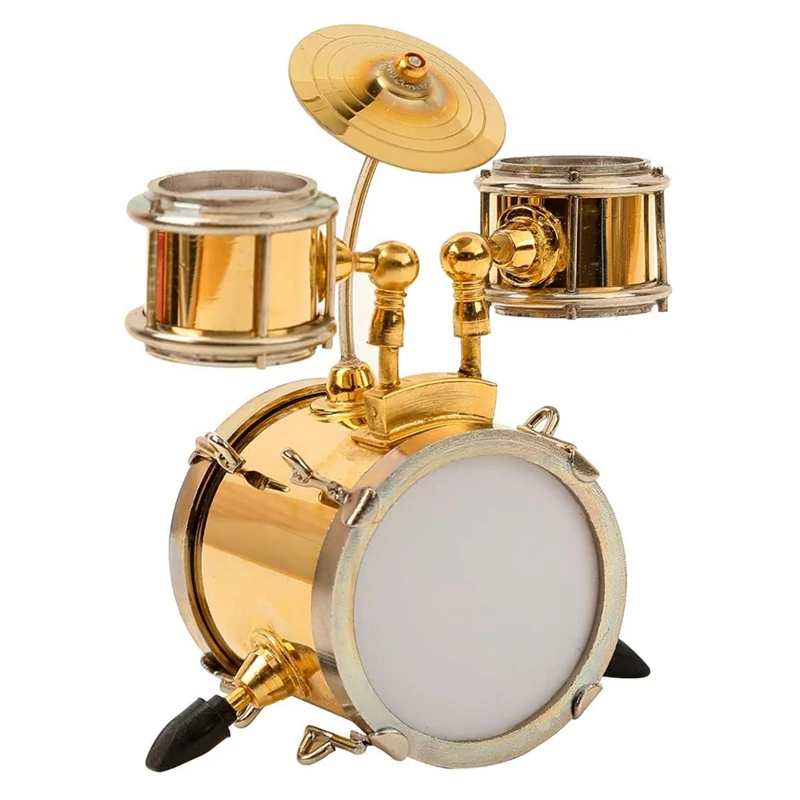 

Miniature Drum Home Decoration Mini Percussion Musical Instrument Mini Drum Miniature Dollhouse Model Ornament Toy