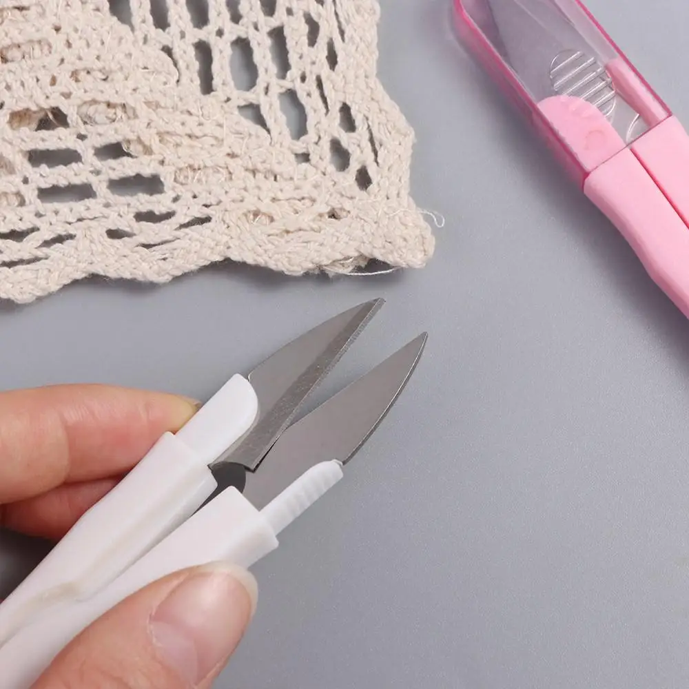 Tijeras para Accesorios de Costura, Cortahilos en Forma de U, Tijeras Metálicas para Hilos, Mini Tijeras de Sastre Afiladas