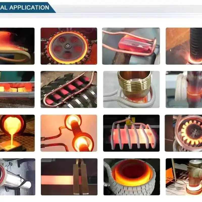 New 15KW-200KW High Frequency Induction Heating Machine Handheld Welding Brazing Equipment Small PLC Annealing Metal Metallurgy