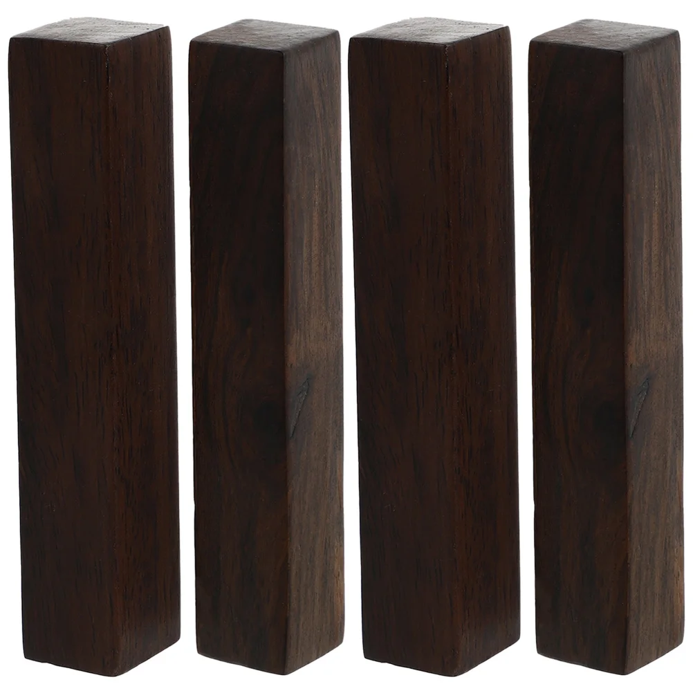 

4Pcs Wooden Paperweight Calligraphy Practice Set Rectangular Wood Desk Organizer for Office Study Chinese Writing Tool