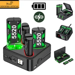 Charging Station For Xbox Series X/Xbox Series S 4 Batteries Pack For Xbox One X/Xbox One S/Xbox One Rechargeable Battery