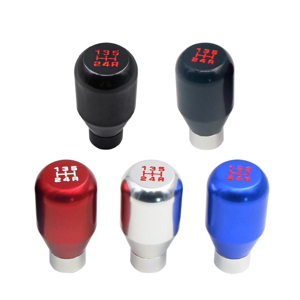 Universal 5 Speed Car AT MT Gear Shift Knob Lever Shifter Stick Manual Gear Head Lever Headball Aluminum Knobs