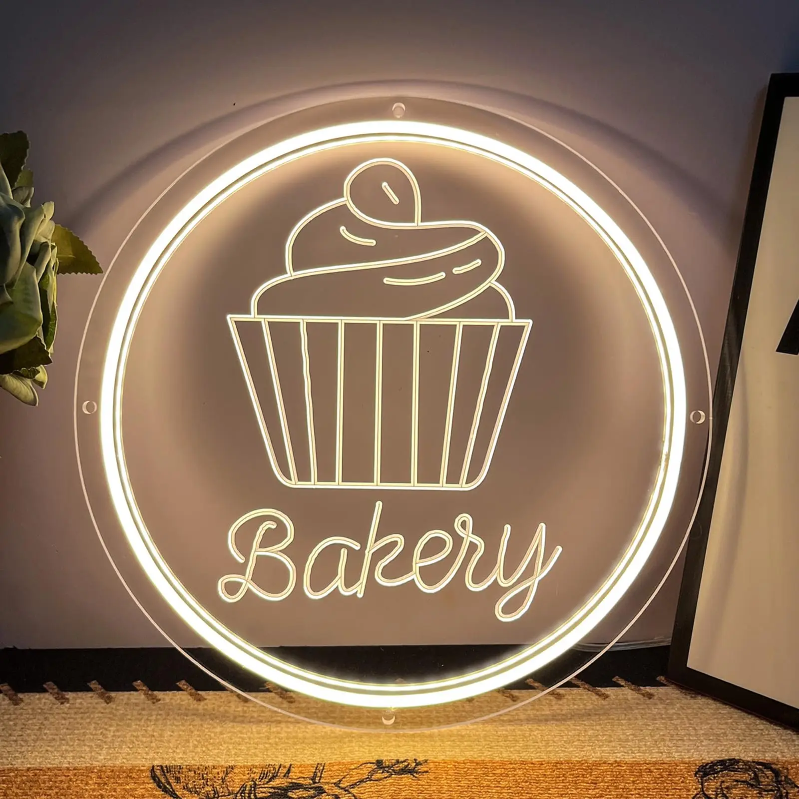 

Неоновая вывеска для пекарни, светодиодный светильник для торта, хлеба, световые вывески для бизнеса, десерта, магазина еды, ресторана, кафе-бара, украшения для дня рождения
