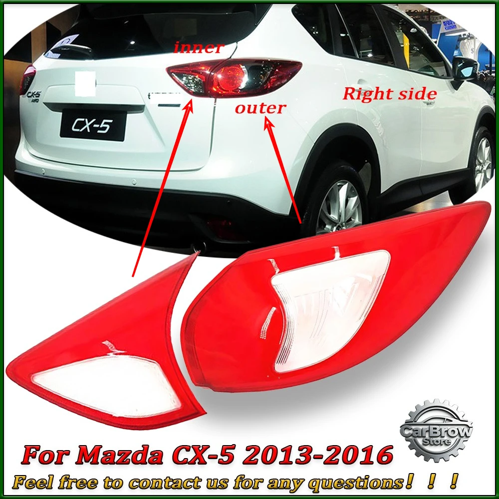 

For Mazda CX-5 2013 2014 2015 2016 Car Accessories Taillight Tail Lamp Cover Rear Signal Parking Light Shell Plexiglass