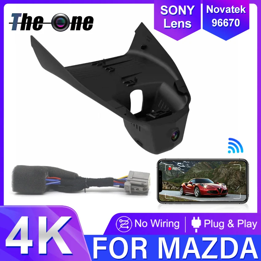 New! Car Dashcam 4K 2160P Have Sunroof For Mazda CX-50 CX 50 CX50 CX-30 2023-2026 Car DVR Wifi Video Recorder Dash Cam Camera